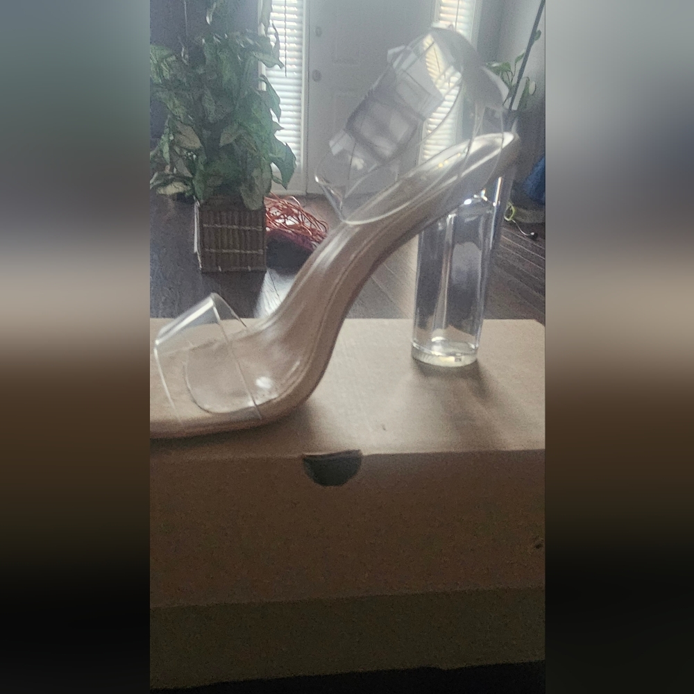 Bebe Clear Heels 7.5 and 8.5
